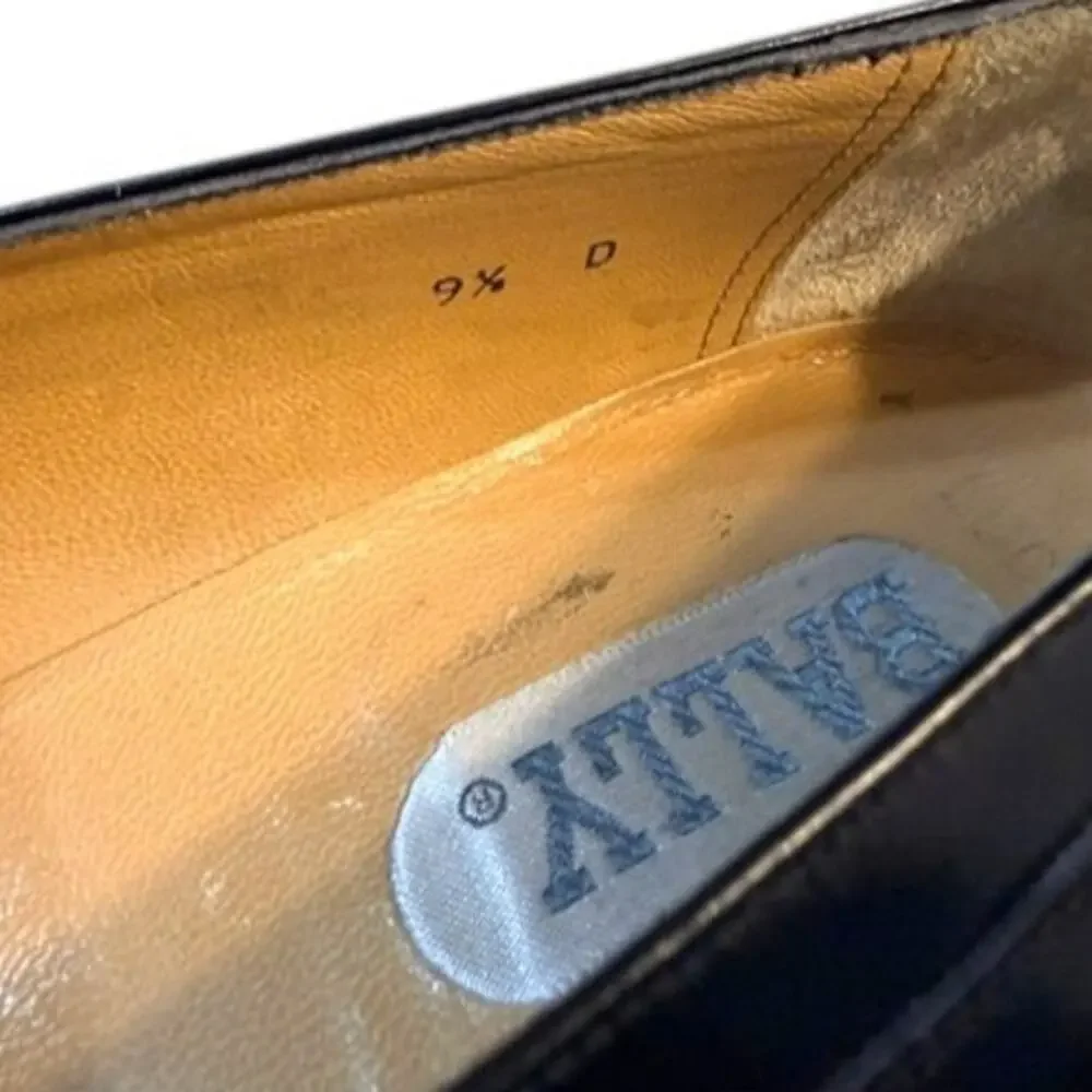 Vintage Bally Lucio Genuine Crocodile Split Vamp Tassel Loafers 9.5D